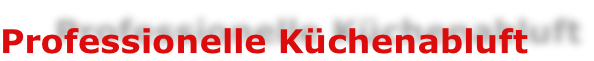 Professionelle Küchenabluft